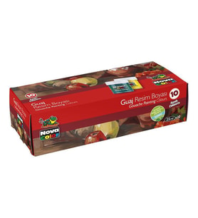 Nova Color Guaj Boya 10 Renk x 30 cc. Şişe 