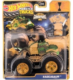 Hot Wheels Jdv96 Monster Trucks Big Foot Trophy Şampi̇yonlari Tekli̇ Araba - Rageasaur Jmv72-Jdv96