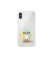 iPhone XS Max ile Uyumlu Splash Mirket Tasarımlı Şeffaf Silikon Kılıf
