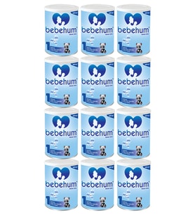 Bebehum 1 Numara Teneke Bebek Sütü 0-6 Ay 400 gr x 12 Adet