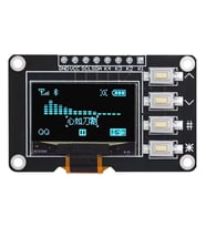0.96 İnç 128x64 I2C 4 Butonlu Mavi OLED Ekran Modülü - SSD1315