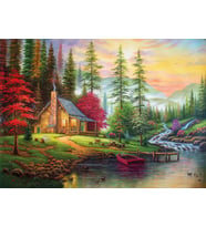Nova 41075 - 1000 Parça Ormandaki Dağ Evi Puzzle
