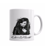 Demi Lovato B&W Autografada Kupa Bardak Porselen