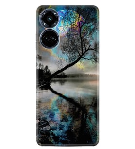 Camon 19 Pro Kılıf Resimli Desenli Silikon Platinium Series Dream World 1839