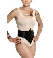 Mulvxbrf Brf02 Perçin Detaylı Şık Deri Korse,  Korse Harness - Brf905 (Mulvix)