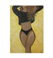 Yağlı Boya Afro Vücud 70x50 Tablo