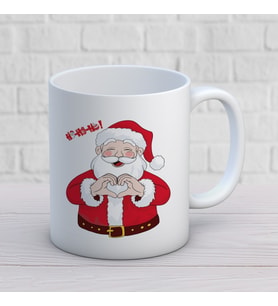 Ho Ho Ho Yazılı Yılbaşı Temalı Hediyelik Baskılı Kupa