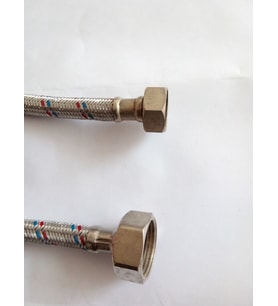 Su Bağlantı Flexi Hortumu Rakorlu 1/2 - 3/4 dişi dişi 70 cm