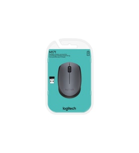 Logitech M171 Kablosuz Mouse, 2,4 GHz, USB Mini Alıcılı, 12 Aylık Pil Ömrü, Sağ ve Sol Elle Kullanım