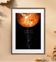 Venüs Uzay Metal Poster Metal Tablo Metal Üzerine Baskılı Metal Poster Ev Duvar Dekorasyon