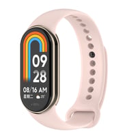 Lexroo Xiaomi Mi Band 9 Serisi Klasik Kordon Silikon Strap Kayış - Kum Pembe