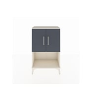 Arges Komodin 2 Raflı 2 Kapaklı 60x30x96 Aytaşı-Antrasit