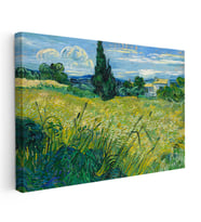 Kanvas Tablo Van Gogh Selvili Çayır Çiftlik Evi Ressam Tablosu Ev Ofis Duvar Dekoru