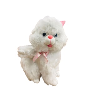 50 Cm Sesli Oturan Tombul Kedi (Karışık)