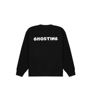 Oversize Kesin Unisex Ghosting Sweatshirt Siyah