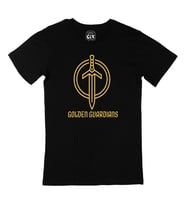 Golden Guardians Kılınç Siyah Tişört