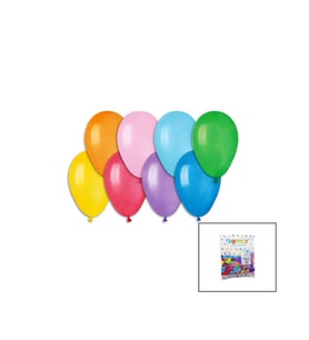 KLASİK RENKLİ BALON 7 İNÇ - 19CM - 100PCS (5343)