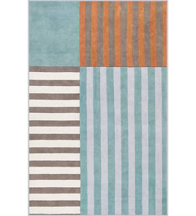 Eliana Home Baskılı, Yıkanabilir Kaymaz Taban Salon Halısı LNA1028 100x150 cm (Mavi)