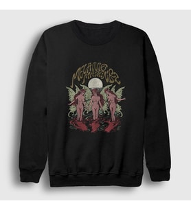 Presmono Unisex Siyah Moon Cycle Melanie Martinez Sweatshirt 471193tt