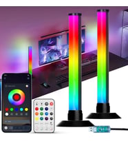 USB Güçlü, Renk Değiştiren Atmosfer Işıkları Müzik Senkronizasyonu ve Zamanlayıcı LED Masa Lambaları 2adet