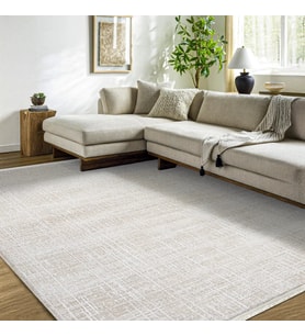 Makine Kaymaz Yıkanabilir Krem Eskitme Triko Salon Halısı Mutfak Halısı Koridor Halısı Yolluk Beige