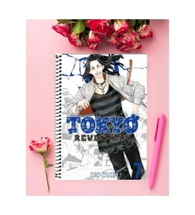 Tokyo Revengers Anime Defter 1 Adet Özel Tasarım A4 Boyutu 21*29 Cm Telli Çizgili defter
