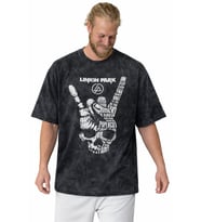 Linkin Park Rock Metal Müzik Grubu Baskılı Unisex Oversize Vintage Yıkamalı Tişört