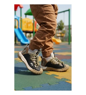 Marcokids 22675 F Siyah-Vizon Çocuk Spor Ayakkabı
