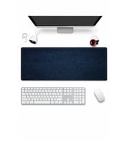 SonicTouch Klavye Mousepad 32x70cm Dikişsiz Pürüzsüz Sıvı Geçirmez Kaymaz Taban Gece Mavisi