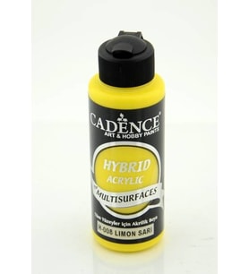 Cadence Hybrid Multisurface Akrilik Boya 120 ml. H-008 LİMON SARI 