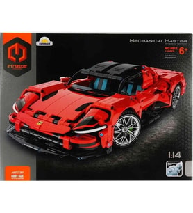 SUNMAN İM. MASTER NO.9812 1:14 SÜPER ARABA KIRMIZI LEGO YAPIM SETİ 1131 PARÇA 6+