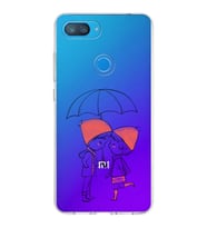 Xiaomi Mi 8 Lite Uyumlu Kapak Aşk Tasarımlı Şeffaf Silikon Kılıf