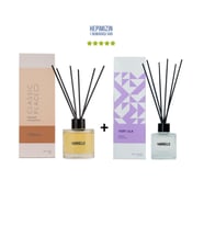 Odunsu Classic Place 120 ml + Very Lila 50 ml & Dekoratif Ortam Kokusu - Bambu Çubuklu (Şeffaf)