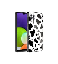 Samsung Galaxy M32 Uyumlu Kılıf Kamera Korumalı Desenli Sert Silikon Zore Epoksi Kapak