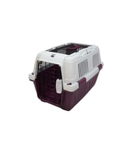 CD4 Jumbo Kedi Köpek Taşıma Çantası Üstten Açılabilir Bordo 63x41x40 cm