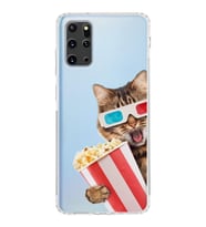 PrintiFy Samsung Galaxy S20 Plus ile Uyumlu Kedi 1 Kamera Korumalı Şeffaf Kılıf
