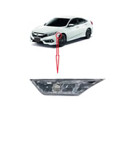 Honda Civic Fc5 Çamurluk Sinyali Sol Beyaz 2016-2017-2018-2019-2020-2021