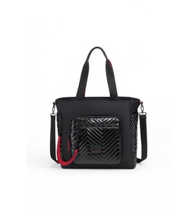 Smart Bags  Siyah-Bordo Kadın Omuz Çantası SMB3246