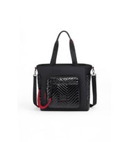 Smart Bags  Siyah-Bordo Kadın Omuz Çantası SMB3246