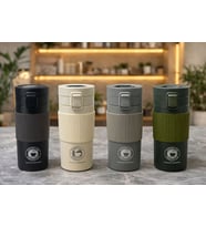 350 Ml Paslanmaz Çelik Termos Dereceli Mug - Sızdırmaz Kapaklı Çift Katmanlı Dereceli Termos  Alk4626