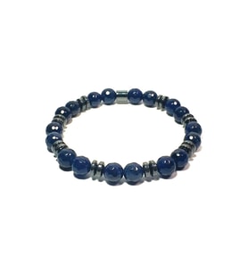 JTSS24DOB1424 JANTİ UNISEX BİLEKLİK JADE ELMAS KESİM HEMATİT DOĞALTAŞ TASARIM GARANTİLİ