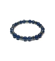 JTSS24DOB1424 JANTİ UNISEX BİLEKLİK JADE ELMAS KESİM HEMATİT DOĞALTAŞ TASARIM GARANTİLİ