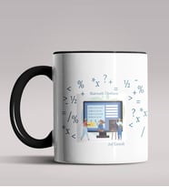 Kişiye Özel Matematik Öğretmeni Tasarımlı Siyah Renk Kupa 6 (Siyah)