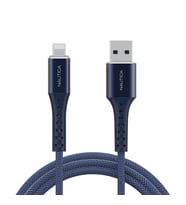 Nautica C65 MFI Lightning to USB-A 12W Örgülü Hızlı Şarj ve Data Kablosu 3M Navy (Lacivert)