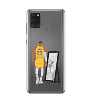 Samsung Galaxy A21S Uyumlu Lebron James Goat Tasarımlı Şeffaf Telefon Kılıfı