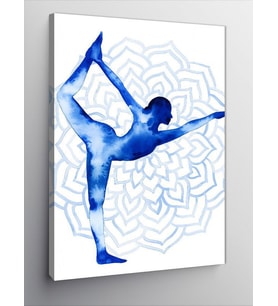Kanvas Tablo Yoga Yapan Kadın