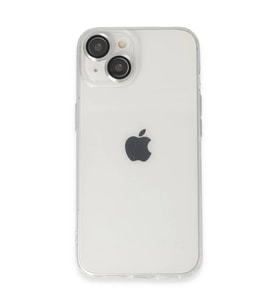 Apple iPhone 14 Kılıf Luko Lens Silikon - Gümüş