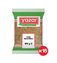 Yazar Yeşil Mercimek 900 Gr. x 15 Adet