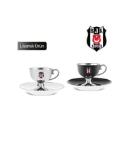 x Beşiktaş Lisanslı 2 Kişilik Kahve Fincan Takımı 80 ml