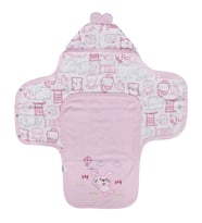 Unisex Pembe Renkli Hayvan Desenli Kundak Battaniye